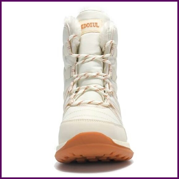 Women's Waterproof Snow Boots Fur Lined Winter Shoes Cold Weather - Picture 4 of 7